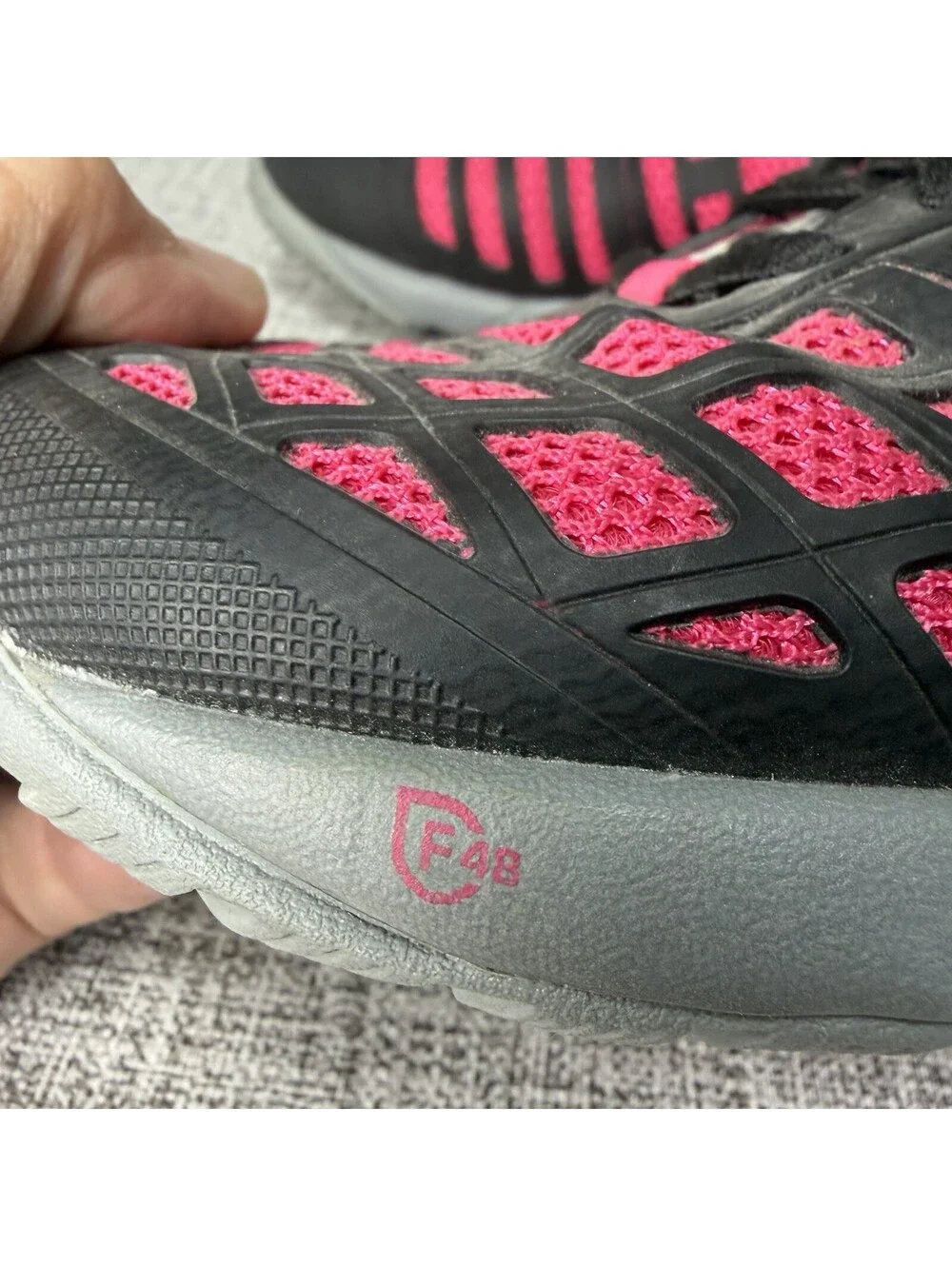 Reebok Shoes Womens Size 7.5 Pink Black CF74 CrossFit Training Sneakers